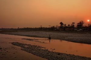 Sunset at Murti River