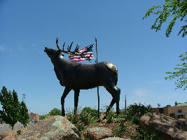 Bull Elk Statue