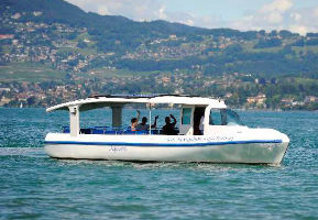 Solar boats the Aquarels Geneva