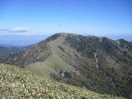 Mountain which overlooks Mount Tsurugi system