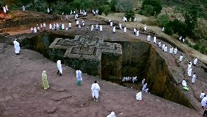The rock hewn churches of Lalibela