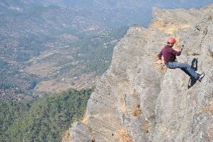 Rappelling at Rishikesh