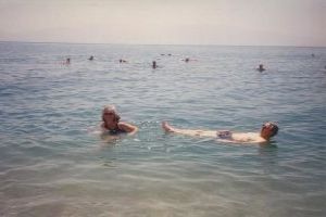 Dead Sea floating