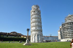 The leaning tower of Pisa