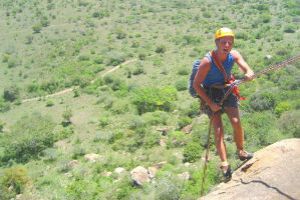 Rock Climbing Scene at Lukenya in Nairobi