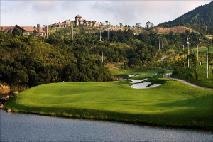 Golfing Amidst Beautiful Surroundings