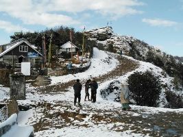 Tumling village in winter