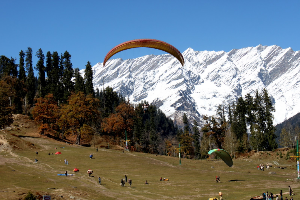 Zorbing and Paragliding in Manali