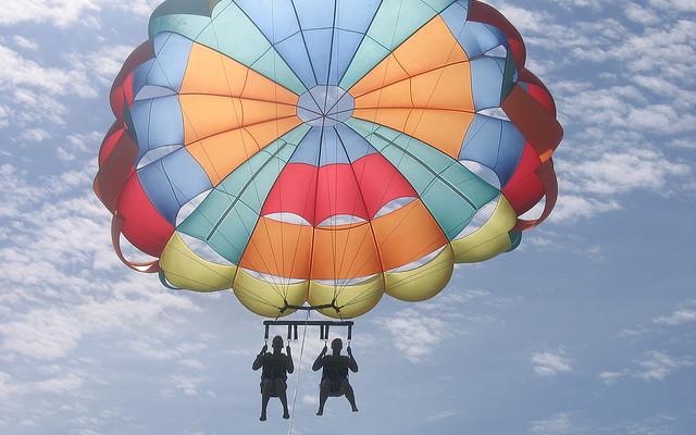 Parasailing can be a lifetime experience here Trip Packages