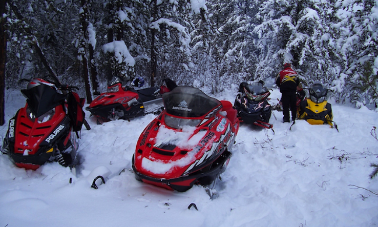 Snowmobile Terrain for snowmobiling Trip Packages