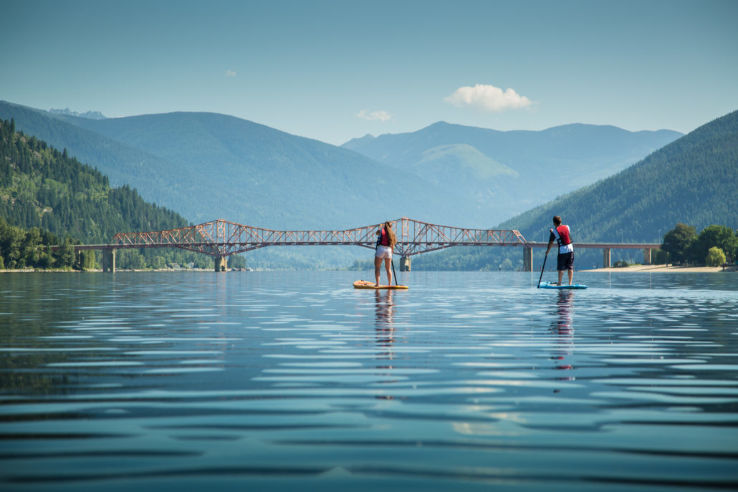 paddleboarding or kayaking on Kootenay Lake Trip Packages