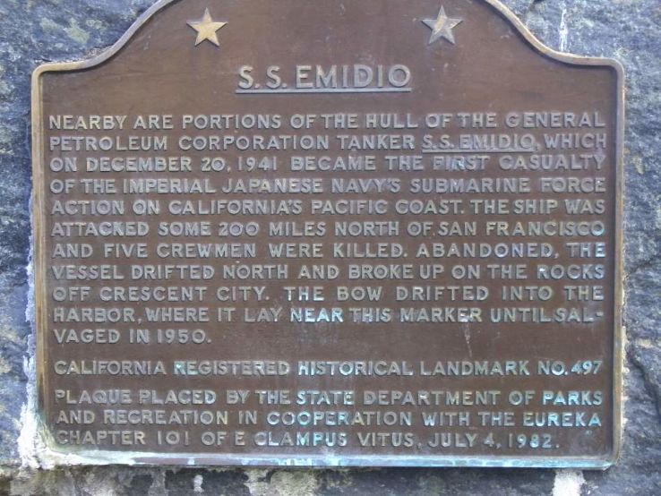 SS EMIDIO Historical Marker  Trip Packages