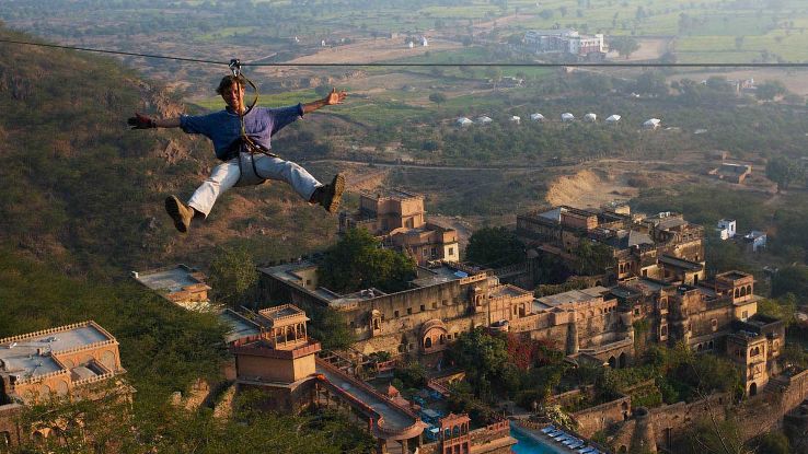 Zip Lining 2021, #3 top things to do in neemrana, rajasthan, reviews, best  time to visit, photo gallery | HelloTravel India