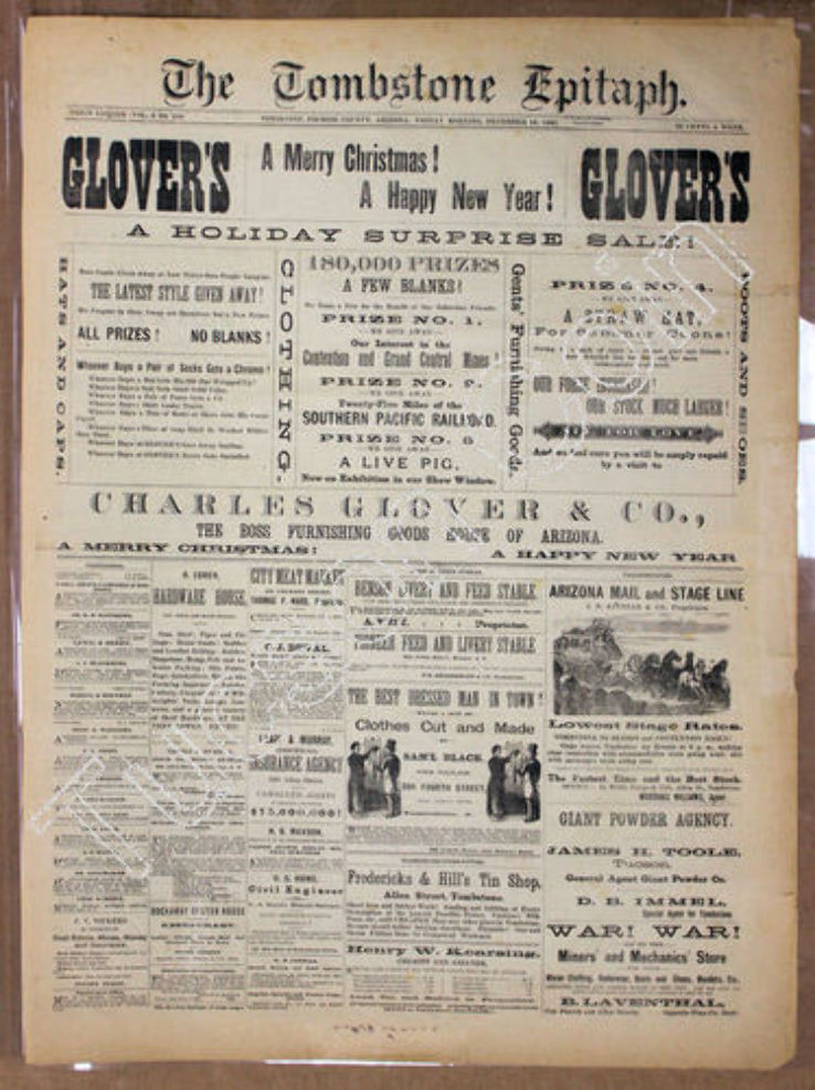 The Tombstone Epitaph Trip Packages