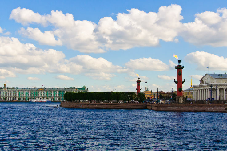 Old Saint Petersburg Stock Exchange and Rostral Columns Trip Packages