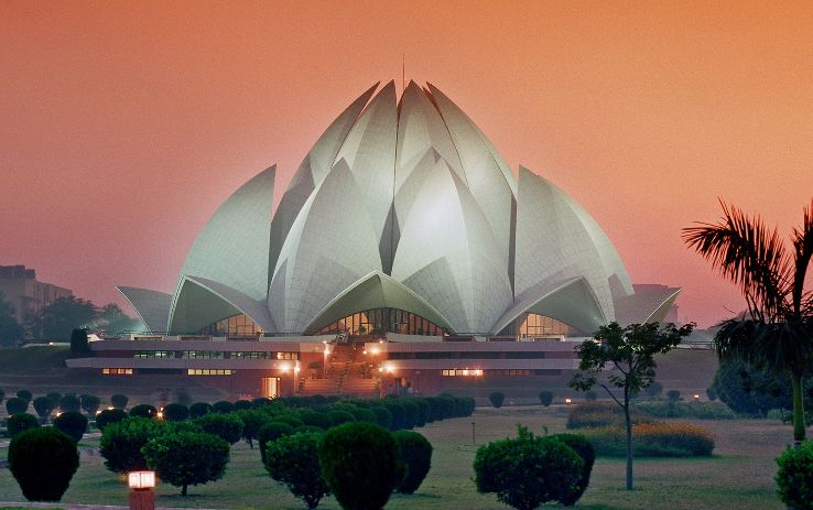 Glimpse of Cultural Architecture at Baha i Lotus Temple Trip Packages